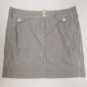 Paper Boy Blue and White 100% Cotton Striped Skirt